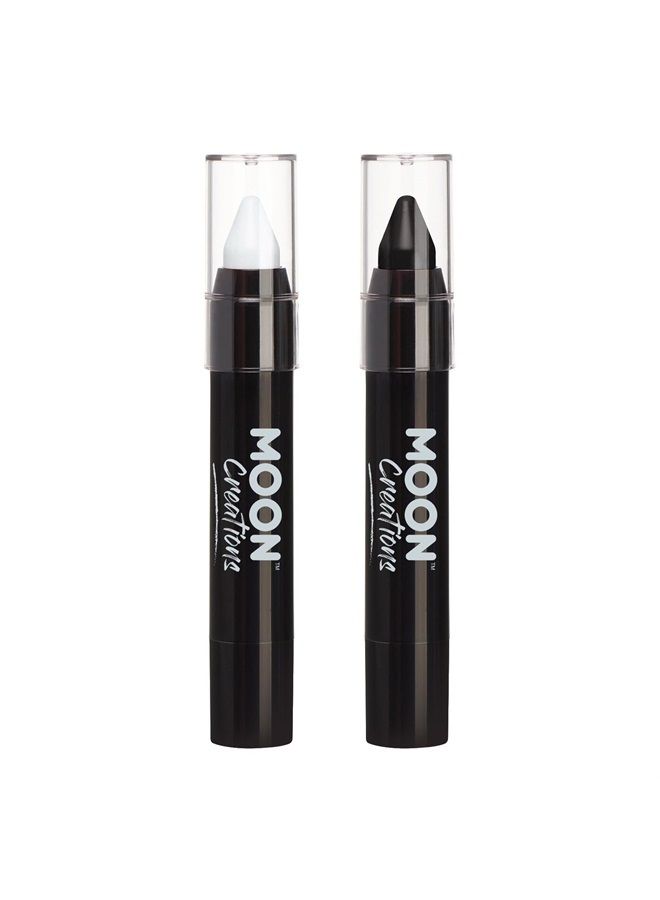 Moon Creations Face Paint Stick / Body Crayon Monochrome Set makeup for the Face & Body by Moon Creations - 0.12oz - Image 1
