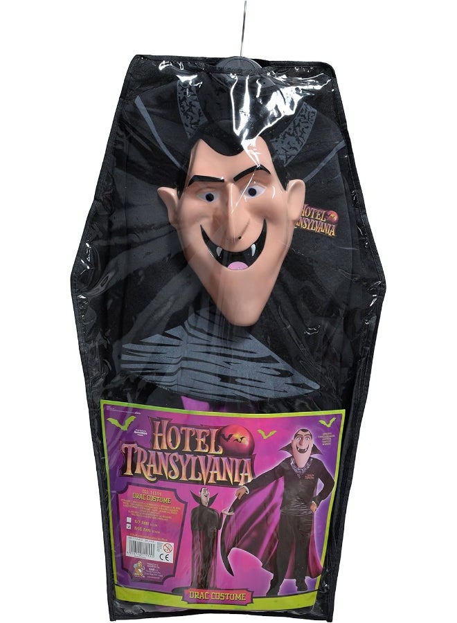 Ciao زي دراكولا من فندق ترانسلفانيا للأطفال من 5-7 سنوات | زي رسمي لدراك مع معطف مطبوع، بنطلون، عباءة وقناع - Image 4