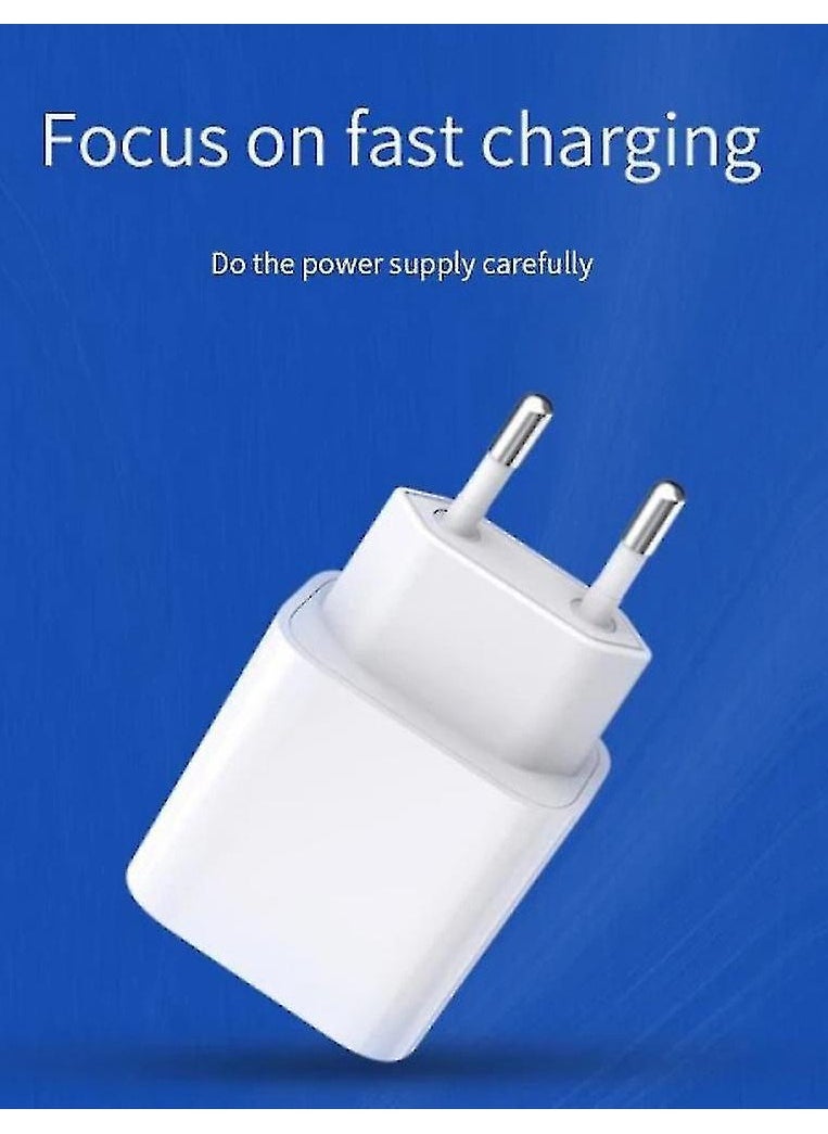 ELTRAZONE - For Iphone 20w Charger Apple 11/12/13 Usb-c To Lightning Power Adapter 1m Data Cable Eu Plug - Image 1
