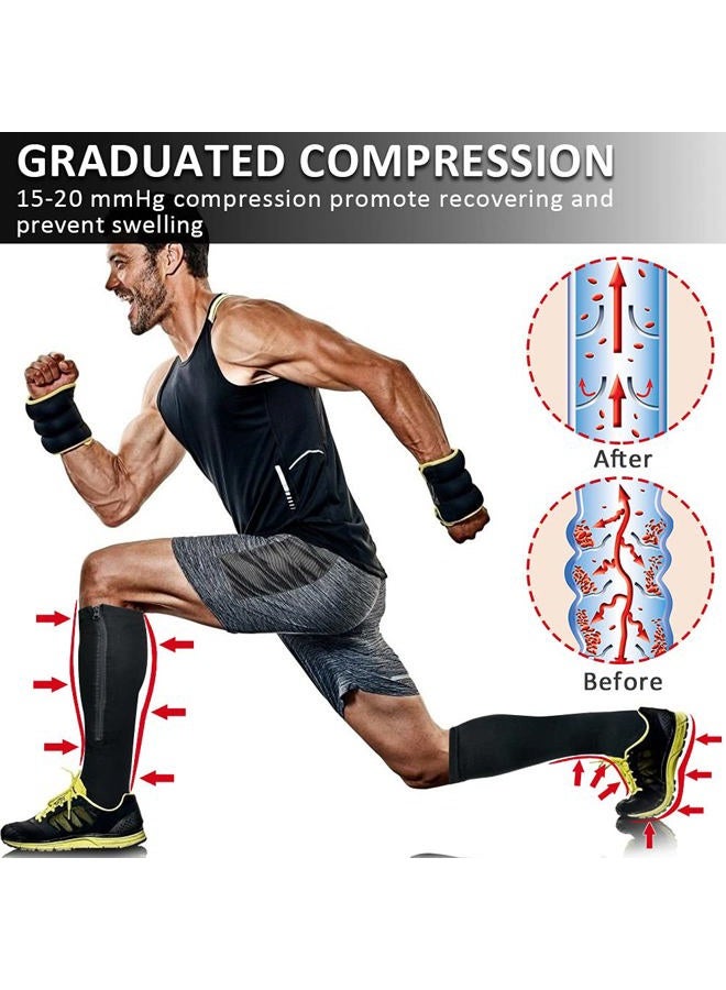 Medical 15-20 mmHg Zipper Compression Socks Women Men - Image 2