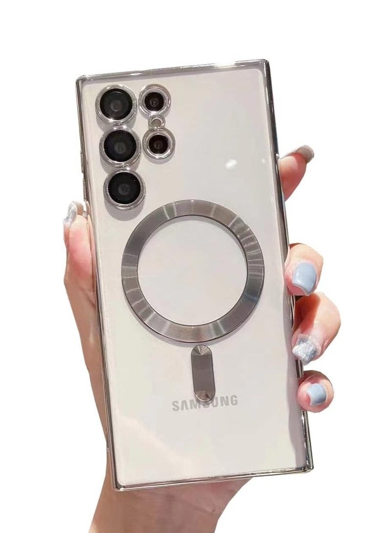 JAJEEK Samsung Galaxy S24 Ultra Case Cover, Magnetic Support Wireless Charging, Anti-Scratch Shockproof Full Camera Protection Case for Samsung Galaxy S24 Ultra 6.8-inch - Image 1