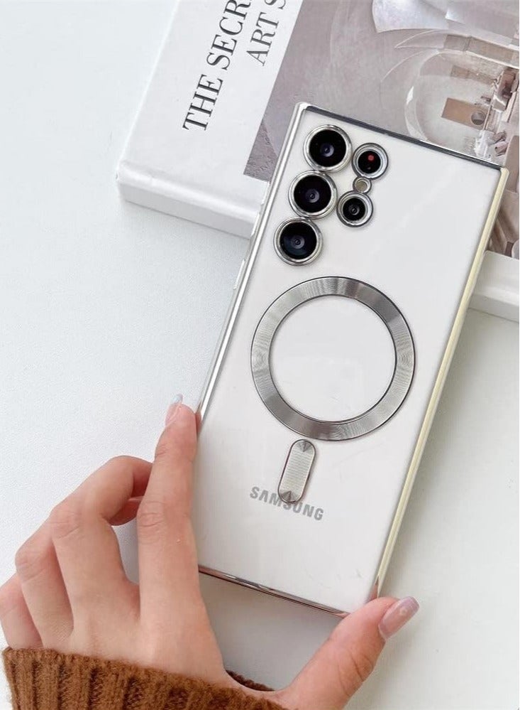 JAJEEK Samsung Galaxy S24 Ultra Case Cover, Magnetic Support Wireless Charging, Anti-Scratch Shockproof Full Camera Protection Case for Samsung Galaxy S24 Ultra 6.8-inch - Image 3