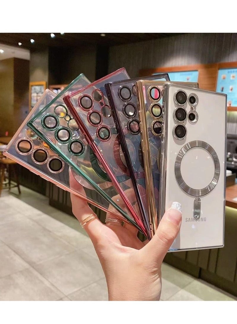 JAJEEK Samsung Galaxy S24 Ultra Case Cover, Magnetic Support Wireless Charging, Anti-Scratch Shockproof Full Camera Protection Case for Samsung Galaxy S24 Ultra 6.8-inch - Image 4