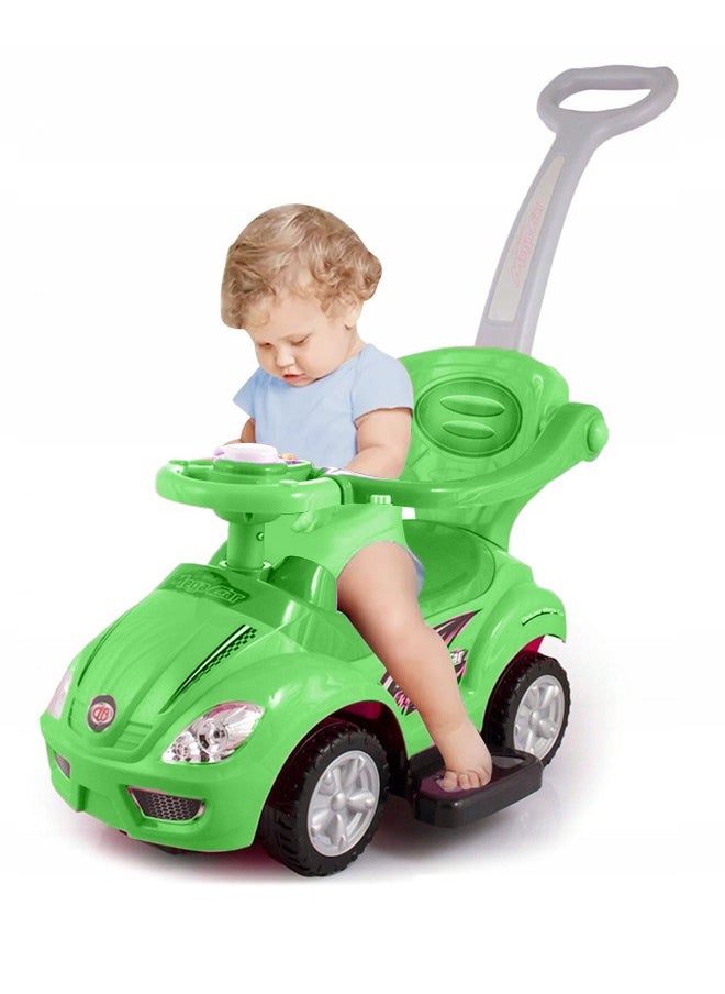 Fitness World 3 in 1 Ride On Car Toy for Kids with Barrier and Backrest, Adjustable  - Image 1