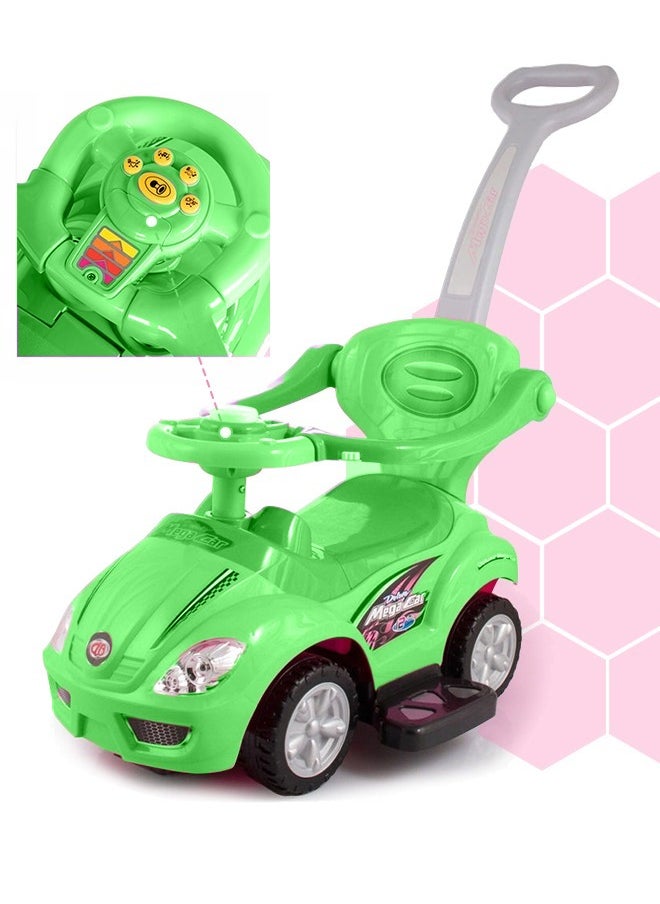 Fitness World 3 in 1 Ride On Car Toy for Kids with Barrier and Backrest, Adjustable  - Image 4
