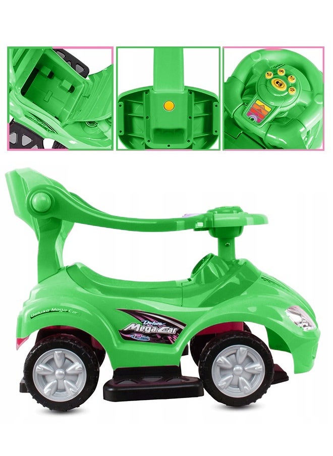 Fitness World 3 in 1 Ride On Car Toy for Kids with Barrier and Backrest, Adjustable  - Image 5