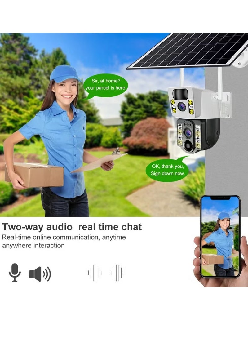ELTRAZONE WiFi Smart Solar Security Camera - 8MP Dual Lens - Image 2