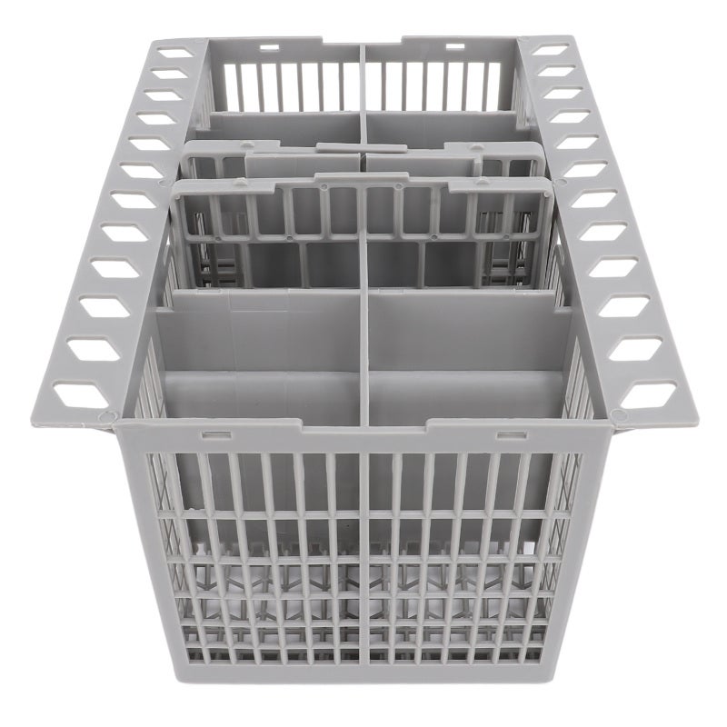 Dishwasher Cutlery Basket: 8 Compartments ABS Material - Versatile Compatibility Utensil Basket for Most Dishwasher Brands, Kitchen Utensil Organization - Image 2
