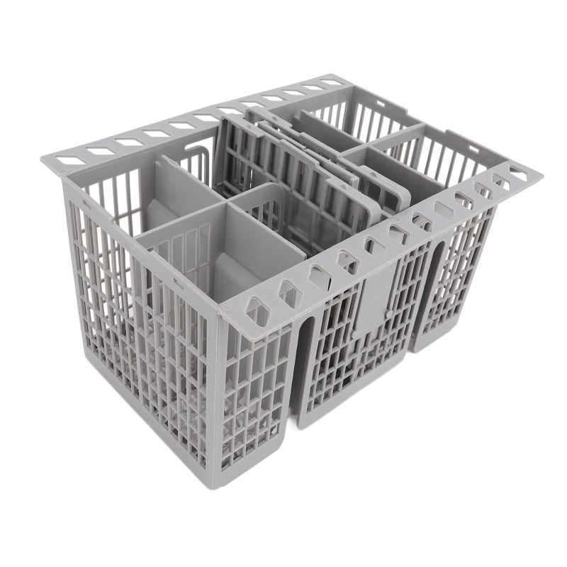 Dishwasher Cutlery Basket: 8 Compartments ABS Material - Versatile Compatibility Utensil Basket for Most Dishwasher Brands, Kitchen Utensil Organization - Image 3