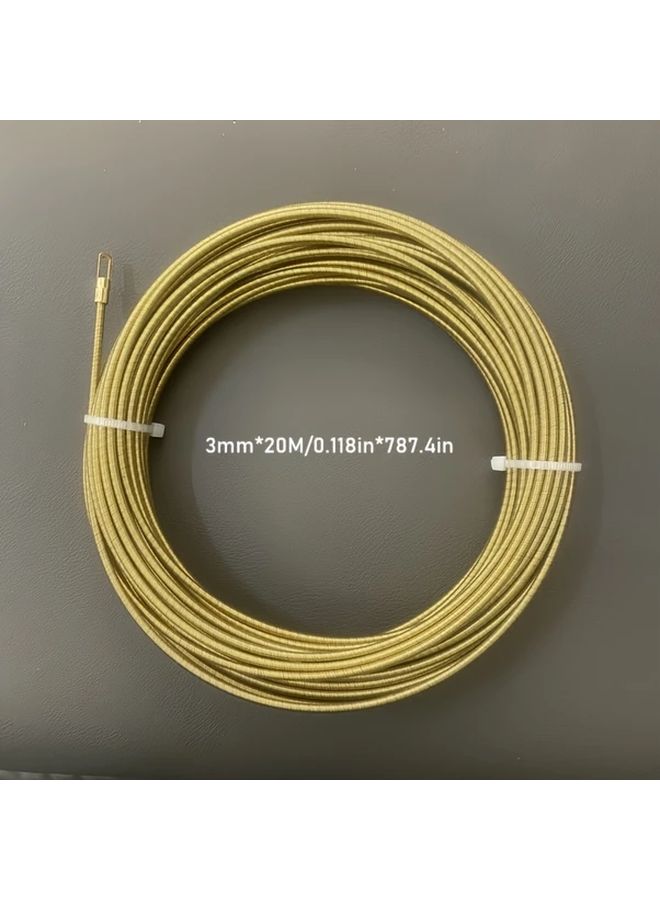 Professional Electrician Fish Tape 0 118in Diameter 590 5in Long Metal Cable Threader Puller - Image 2