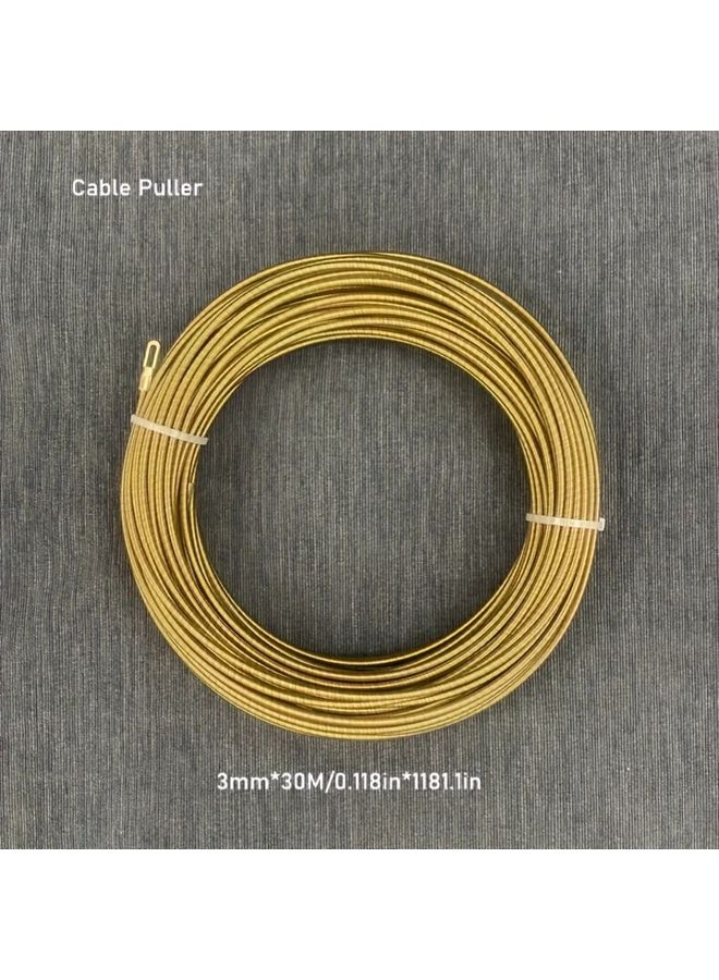 Professional Electrician Fish Tape 0 118in Diameter 590 5in Long Metal Cable Threader Puller - Image 4