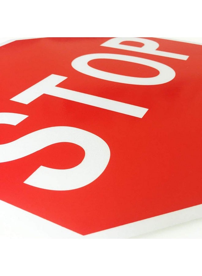 Minton Stop Sign, 24 x 24 Inches Street Road Reflective Warning Signs, Rust Free Aluminum Sign, UV Protected and Weatherproof  - Image 2