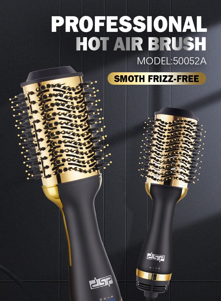 DSP 3-in-1 Hair Dryer Brush & Blow Dryer,360° Rotatable Hot Air Brush with 3 Heat Settings,Anti-Frizz & Fast Styling for Thick Hair,1000W,50052A - Image 2
