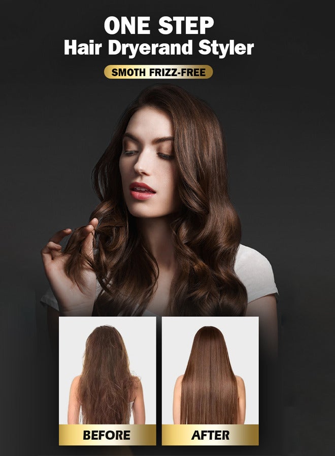 DSP 3-in-1 Hair Dryer Brush & Blow Dryer,360° Rotatable Hot Air Brush with 3 Heat Settings,Anti-Frizz & Fast Styling for Thick Hair,1000W,50052A - Image 5