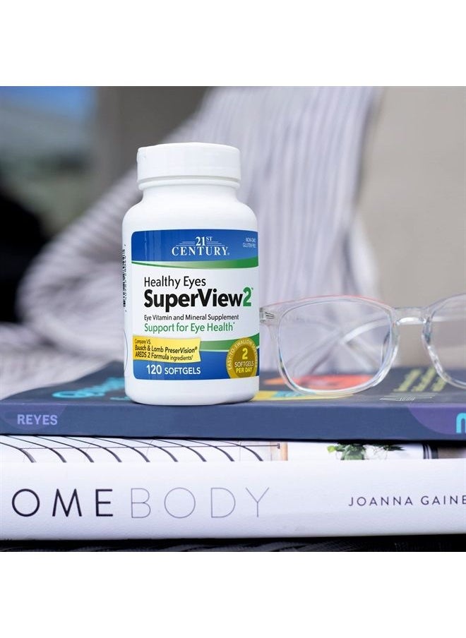 21st CENTURY - Healthy Eyes SuperView 2 Softgels, 120 Count - Image 1