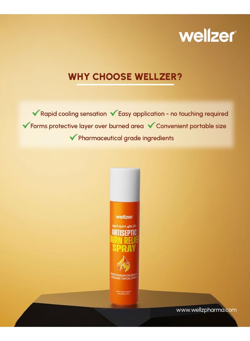 Wellzer Antiseptic Burn Relief Spray 55g - Image 3