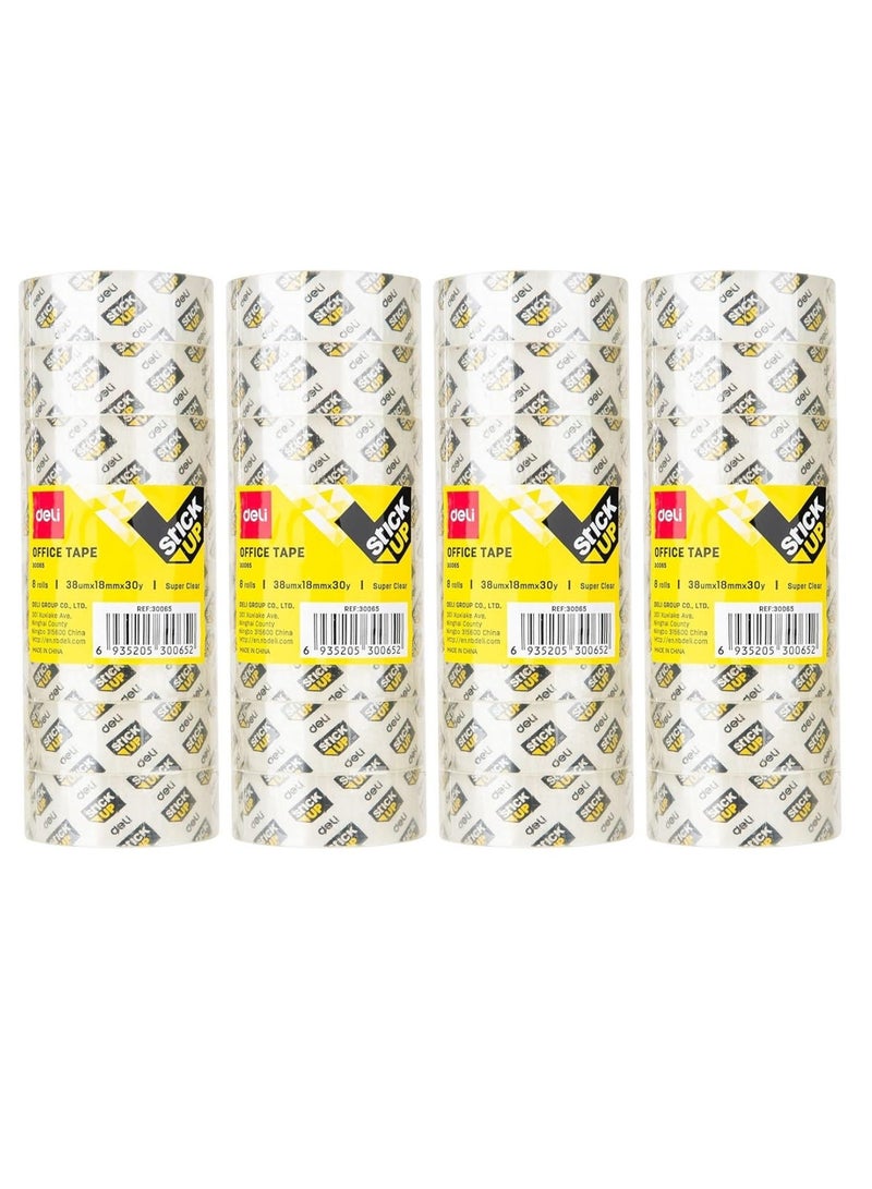 ديلي مجموعة أشرطة مكتبية مكونة من 32 قطعة شفافة - Image 1