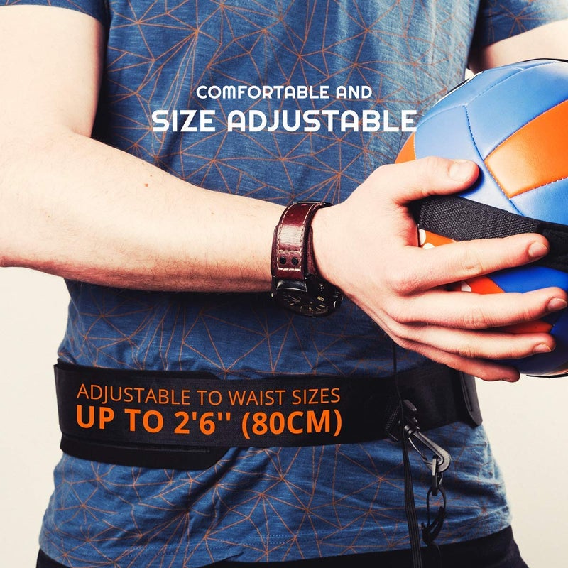 Pure Drop Puredrop Volleyball Training Equipment Aid Great Trainer for Solo Practice of Serving Setting Spiking and arm Swings Returns The Ball After Every Swing Spike Train Pass Serve Coach - Image 5