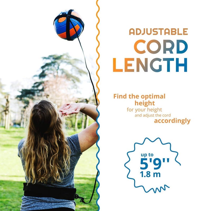 Pure Drop Puredrop Volleyball Training Equipment Aid Great Trainer for Solo Practice of Serving Setting Spiking and arm Swings Returns The Ball After Every Swing Spike Train Pass Serve Coach - Image 4