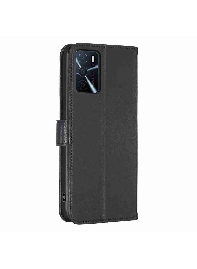 S-TOP Case For OPPO A16 / A16s / A54s Four-leaf Embossed Leather Phone Case - Image 3