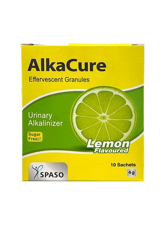 Alkacure Lemon Flavoured Effervescent Granules Sachets 10s