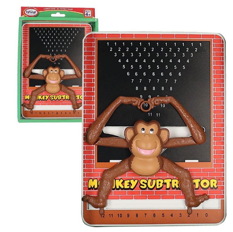 Popular Playthings Monkey Subtraction Calculator Toy HandsOn Learning Game for Early Math Skills Gifts for Kids Ages 4 Up - Image 2