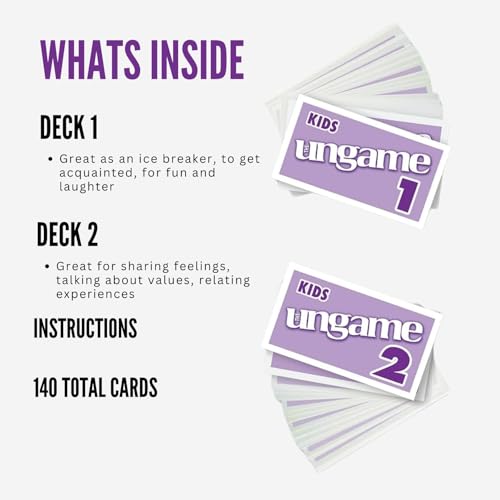 TaliCor Pocket UNGAME - Kids - Non-Competitive Card Game for Kids to Discuss, Share Values & self Express - Know What Your Kids are Thinking - Age 5+ - Image 5