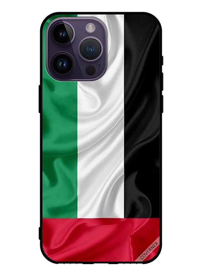Covernex Protective Case Cover For Apple iPhone 14 Pro Max Uae Flag Cloth - Image 1