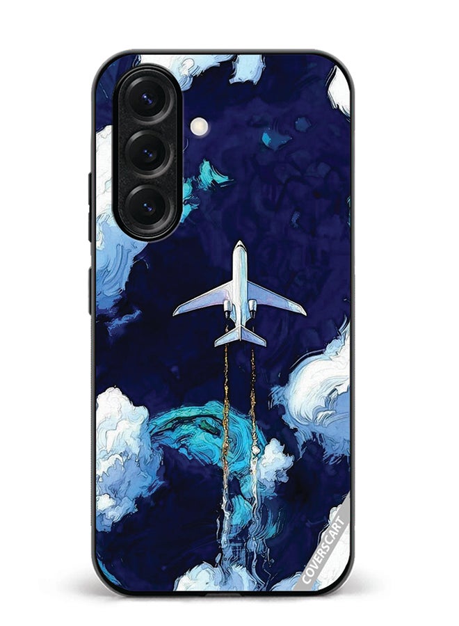 Protective Case Cover For Samsung Galaxy S25 Plus Aeroplan Design Multicolour