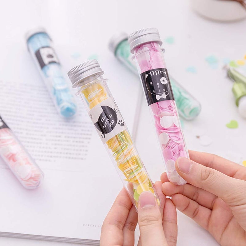 Beauzy Flower Design Tube Shape Bottle Paper Soap Clean Soft Bath For Travel 1 Flower Soap Pack of 2 - Image 1