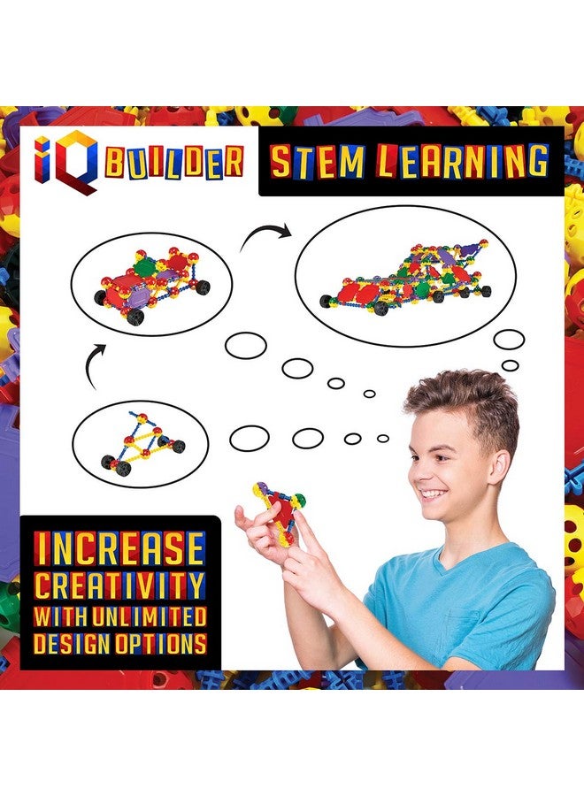 IQ BUILDER | STEM Learning Toys | Creative Construction Engineering | Fun Educational Building Blocks Toy Set for Boys and Girls Ages 5 6 7 8 9 10 Year Old + | Best Toy Gift for Kids | Activity Game - Image 3