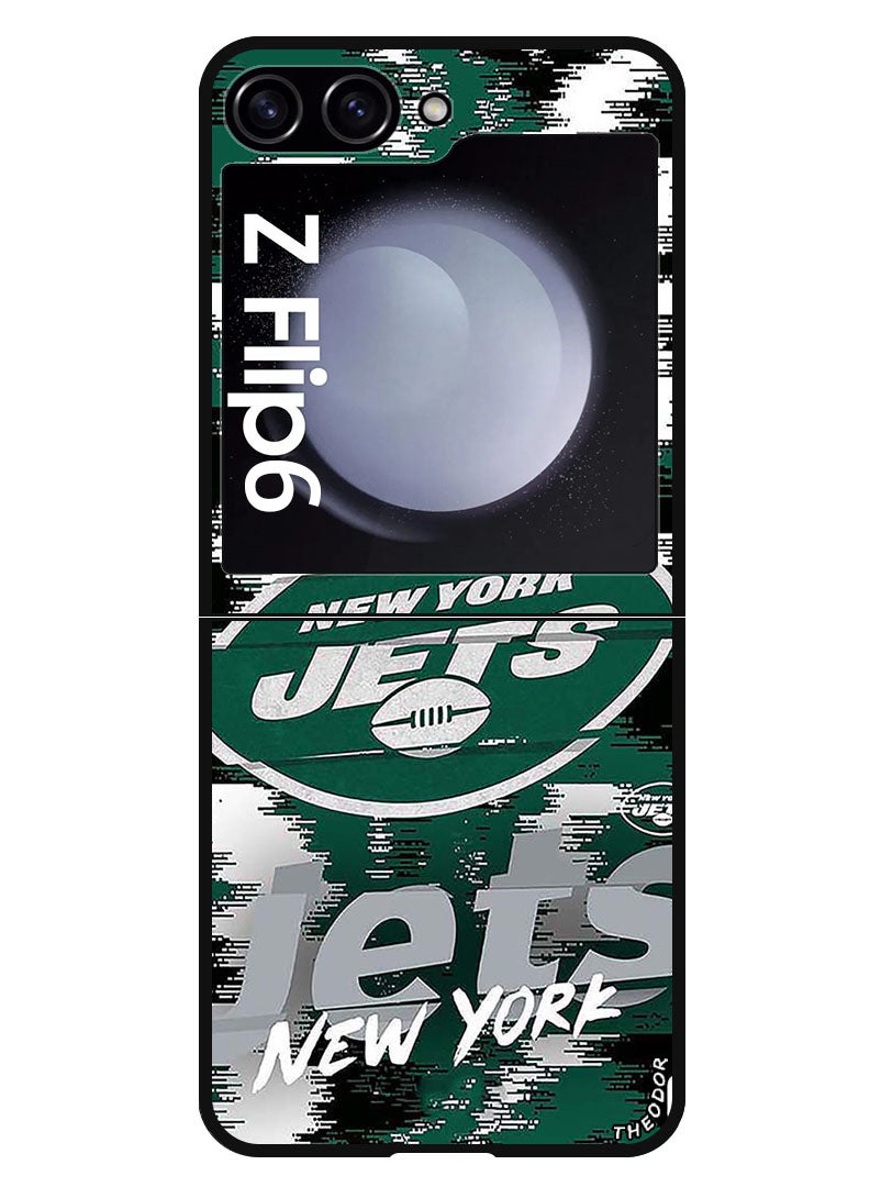 Theodor Protective Case Anti Scratch Shock Proof Bumper Cover For Samsung Galaxy Z Flip 6 Jets - Image 1