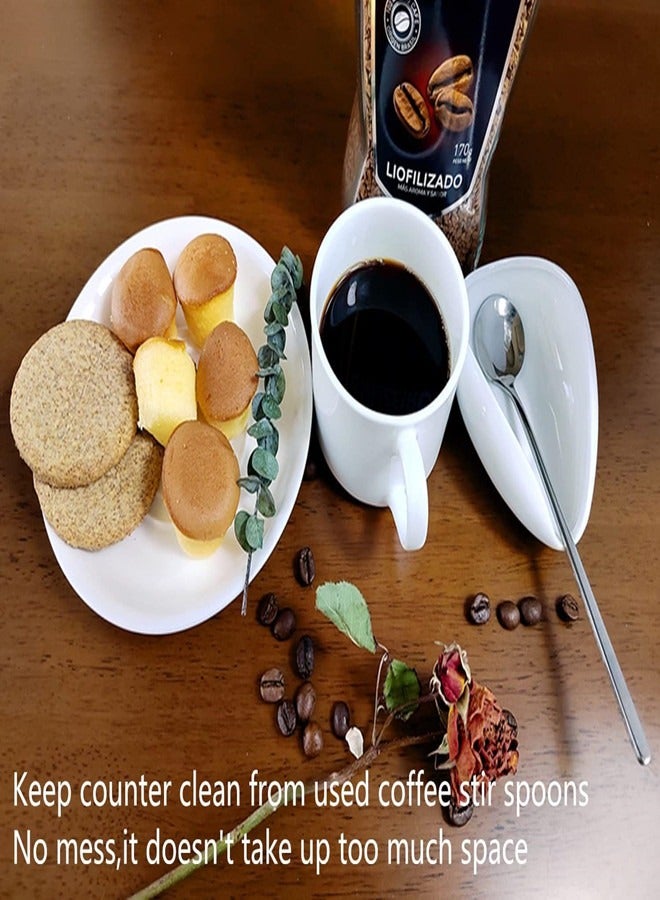 أوساويك راحة ملعقة القهوة الصغيرة، راحة ملعقة القهوة الصغيرة لتقليب القهوة، ملعقة بار، ملحقات مقهى بار، محطة القهوة - Image 3