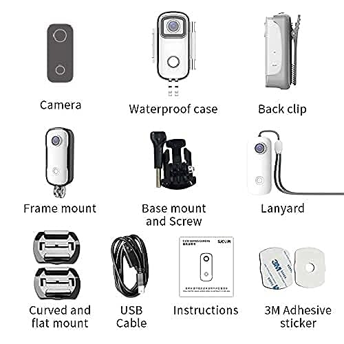 SJCAM C100+ 2K 30FPS Optical 15MP| 30M Water Resistant | Magnetic Body Wi-Fi Action Built in Camera | WiFi 2.4 GHZ | Insta Go | Body Cam | Webcam | Black,1440 Megapixels - Image 4
