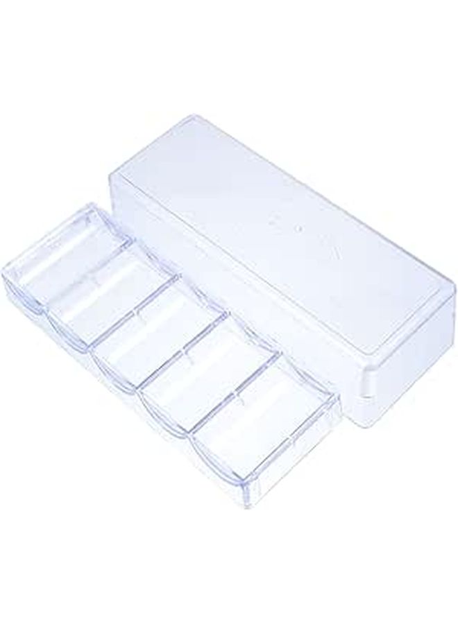 Transparent Mahjong Chips Storage Case Portable Lightweight Organizer - Image 1