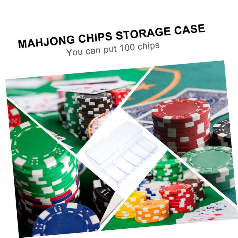 Transparent Mahjong Chips Storage Case Portable Lightweight Organizer - Image 4
