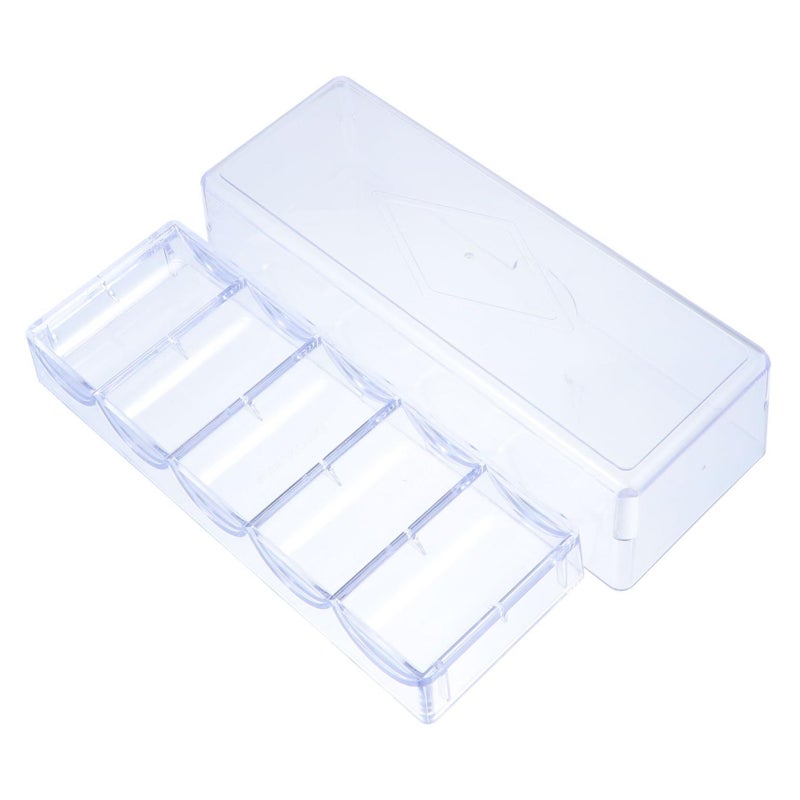 Transparent Mahjong Chips Storage Case Portable Lightweight Organizer - Image 2