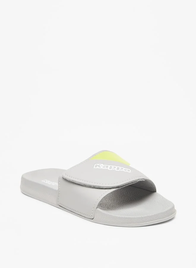 Kappa Boys' Panelled Slip-On Slide Slippers