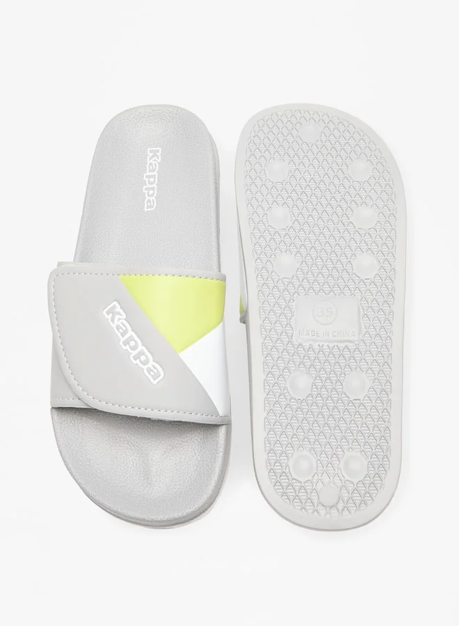 Kappa Boys' Panelled Slip-On Slide Slippers