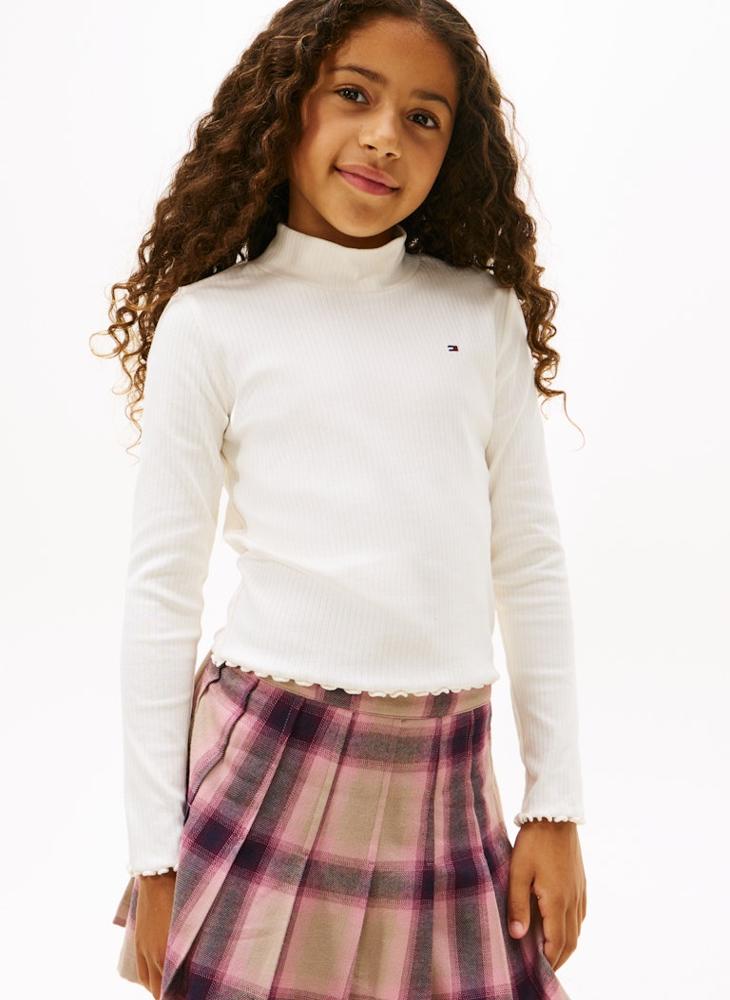 TOMMY HILFIGER Kids Essentials High Neck T-Shirt - Image 1