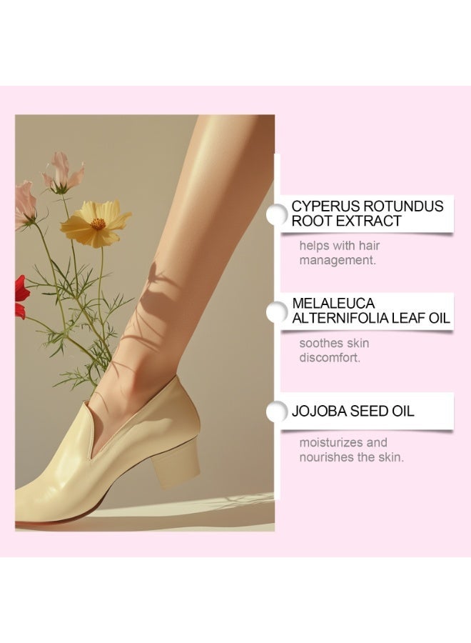 OceAura Cyperus Rotundus Oil Hair Removal Treatment 60ml | Gently Conditions Hair Follicles, Inhibits Hair Growth, Soothes and Repairs Skin, Suitable for Men and Women - Image 5