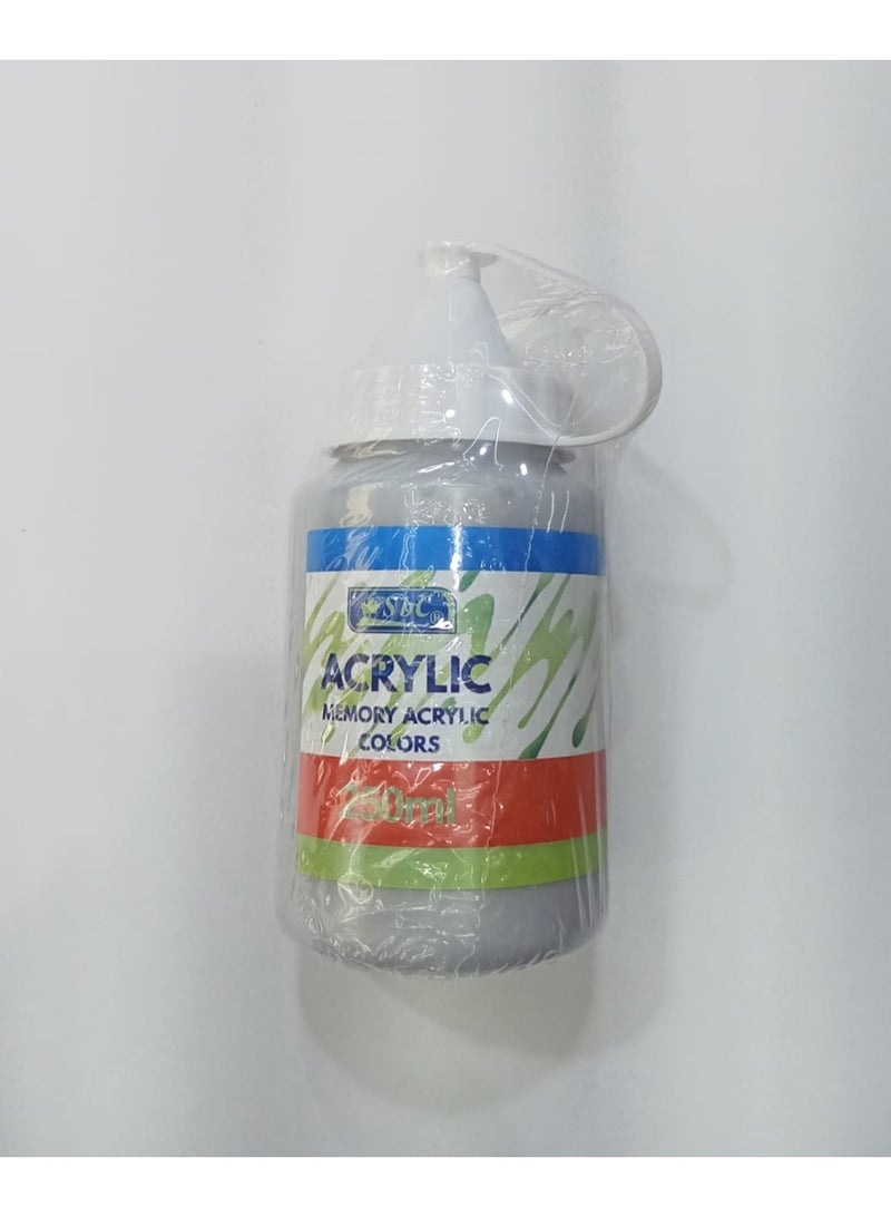 SBC  ACRYLIC COLOR SILVER 250ML - Image 1