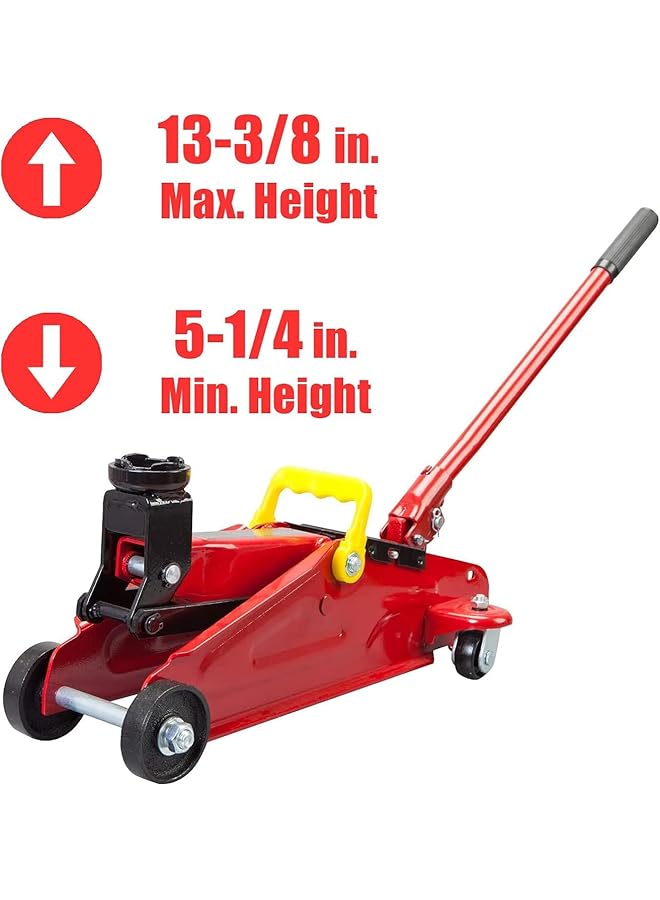 BIG RED T82012 Torin Hydraulic Trolley Service/Floor Jack With Blow Mold Carrying Storage Case, 2 Ton (4,000 Lb) Capacity, Red - Image 2