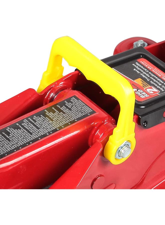 BIG RED T82012 Torin Hydraulic Trolley Service/Floor Jack With Blow Mold Carrying Storage Case, 2 Ton (4,000 Lb) Capacity, Red - Image 3