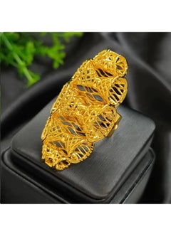 Gold-Plated Ajustable Size Wheat Index Finger RIng Niche design Middle East Stlye Fashion Simple Open Ring