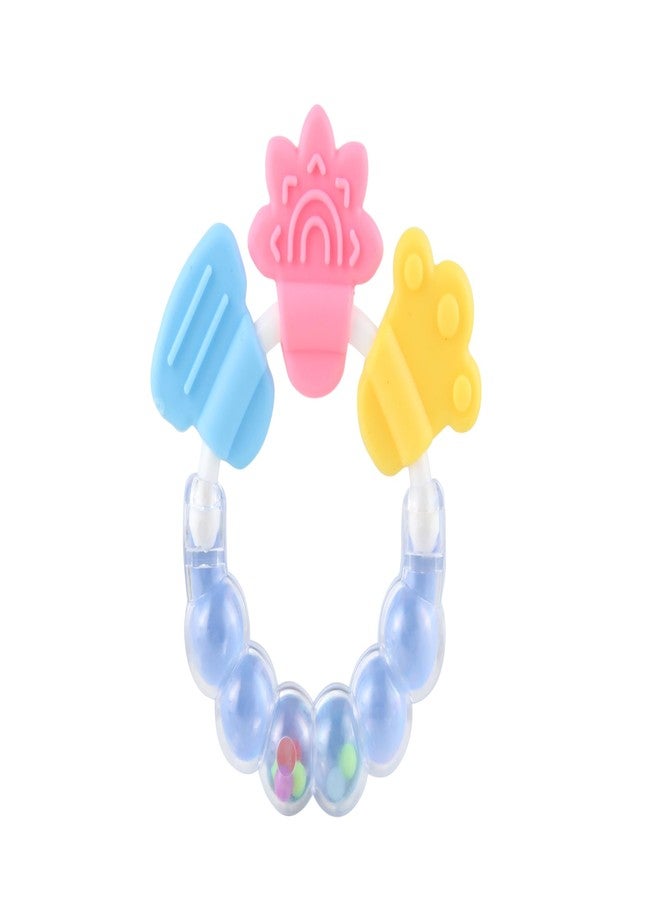 BUBBLINO JingleJoy Teether Rattle and Teether Combo Toy for Babies 3 Months Plus Colorful Safe Baby Teething Toy with Easy Grip Handle Gentle Chew Design for Daily Play and Comfort - Image 1