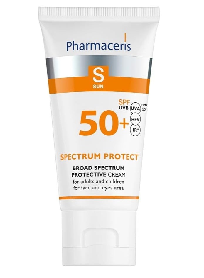Pharmaceris S Spectrum Protect SPF 50+ Broad Spectrum Cream – Adults & Kids [50ml] - Image 2