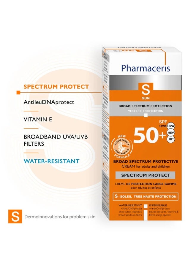 Pharmaceris S Spectrum Protect SPF 50+ Broad Spectrum Cream – Adults & Kids [50ml] - Image 5