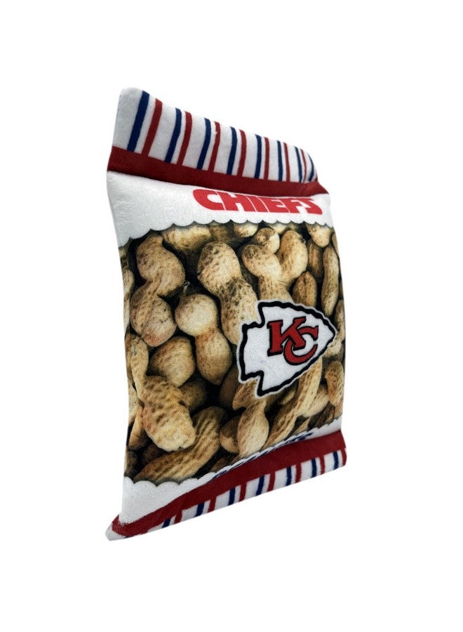 Pets First NFL Kansas City Chiefs Crinkle FINE Plush Dog & CAT Squeak Toy - Cutest Stadium Peanuts Snack Plush Toy for Dogs & Cats with Inner Squeaker & Beautiful Baseball Team Name/Logo Small - Image 2