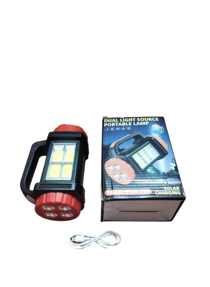 Generic - Portable Camping and Home Floodlight, 3 Modes - Dual Power Source (Multi-use) - Image 1